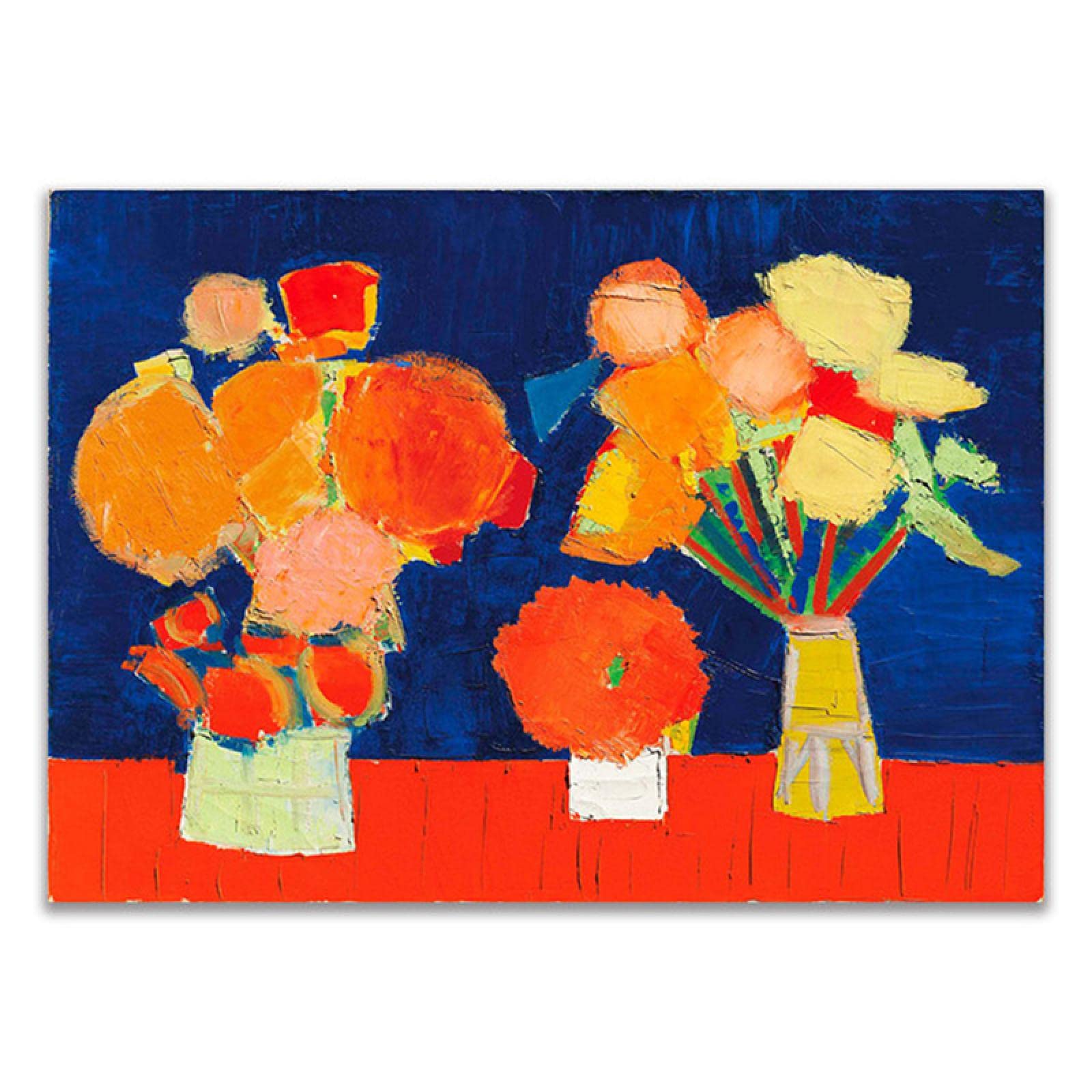 Amazon.co.jp: ニコラ・ド・スタール抽象帆布絵画花ポスターとプリント